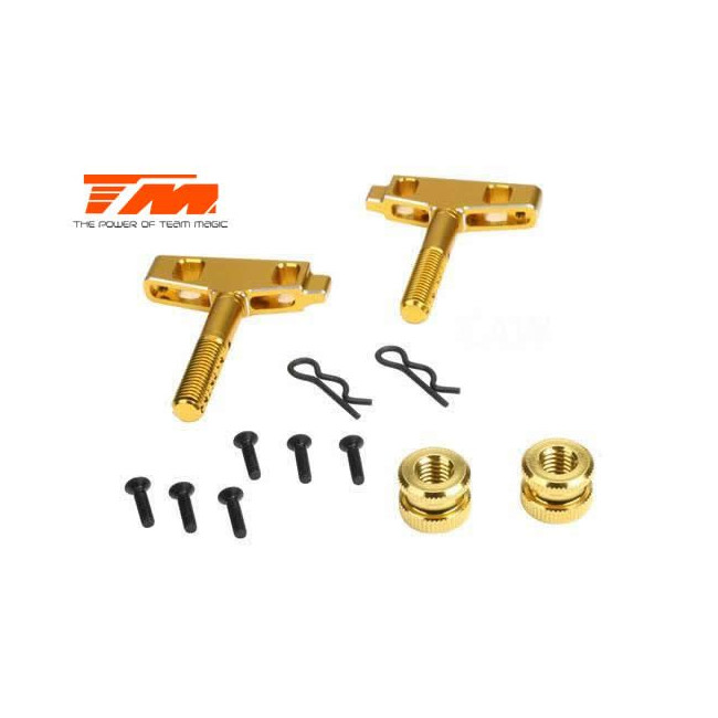 SOPORTES CARROCERÍA ALUMINIO DORADO E6