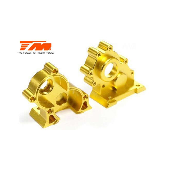 CAJA CENTRAL PIÑONES ALUMINIO DORADO E6