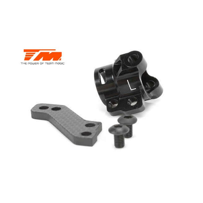 MANGUETA DELANTERA IZQUIERDA EN ALUMINO Y CARBONO