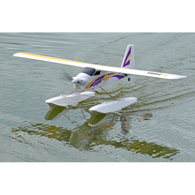 AVIÓN SUPER EZ V4 1220MM RTF + FLOTADORES (LISTO PARA VOLAR)