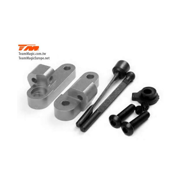 BARRA ANTIVUELCO CON SOPORTES G4 TITANIO