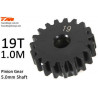 PIÑÓN MOTOR MÓDULO 1 EJE 5MM ACERO 19T