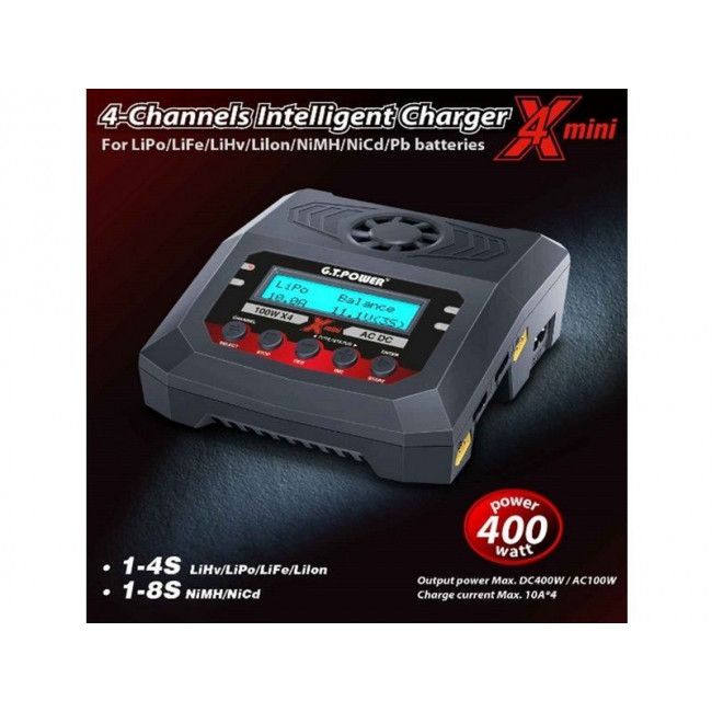 CARGADOR X4 MINI 4 PUERTOS DE CARGA HASTA 10 AMPER