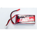 BATERÍA LIPO 7.4V 1300MHA 20C (30 X 10 X 75MM)  CONECTOR BEC (JST)