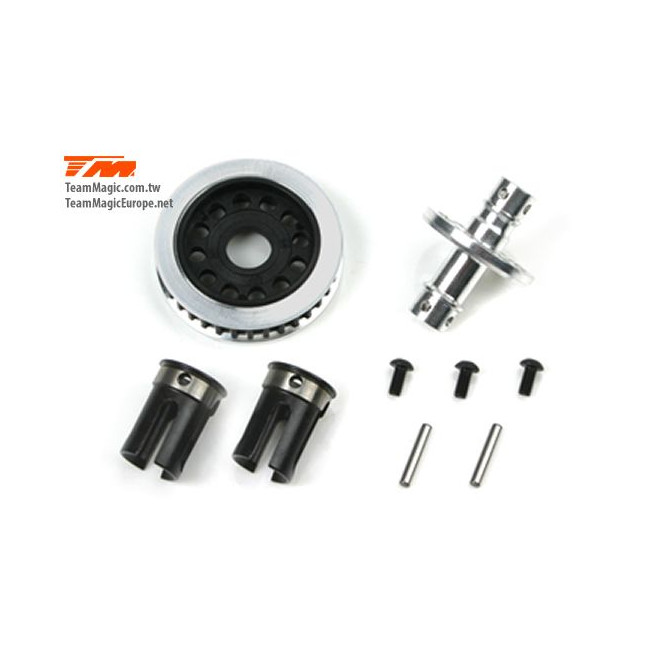 EJE RÍGIDO + POLEA + VASOS E4