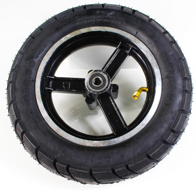 RUEDA DELANTERA COMPLETA (NEUMÁTICO + CÁMARA + LLANTA) MSC-005PRO 10 PULGADAS