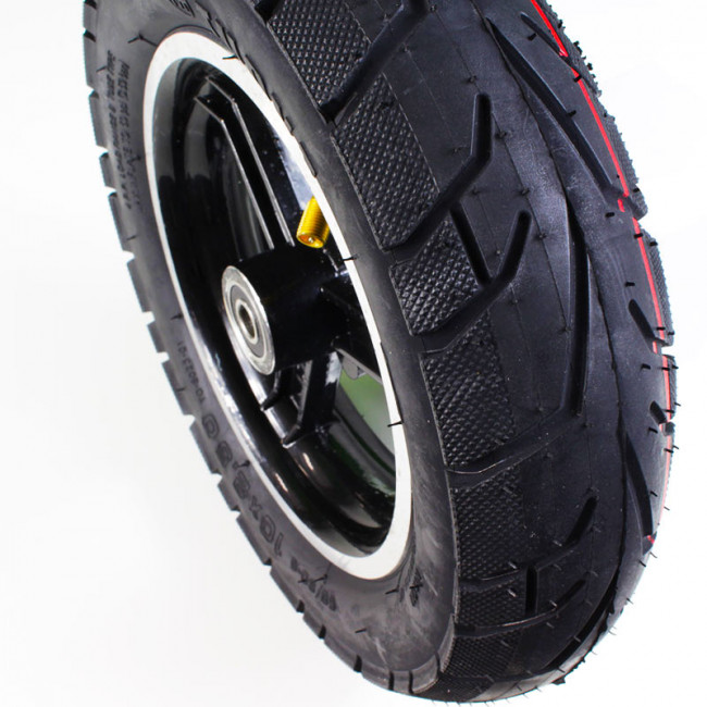 RUEDA DELANTERA COMPLETA (NEUMÁTICO + CÁMARA + LLANTA) MSC-005PRO 10 PULGADAS