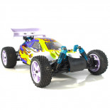 Coche RC XSTR Pro HSP 1/10 Brushless Lipo 2,4Ghz 4WD Azul-Am-Bl