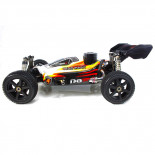 ❤️ B8 JR BUGGY NITRO 1/8 EXTREME MOTOR 25 BLANCO-ROJO (LISTO PARA CORRER)