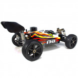 ❤️ B8 JR BUGGY NITRO 1/8 EXTREME MOTOR 25 BLANCO-ROJO (LISTO PARA CORRER)