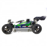 ❤️ B8 JR BUGGY NITRO 1/8 EXTREME MOTOR 25 BLANCO-VERDE (LISTO PARA CORRER)