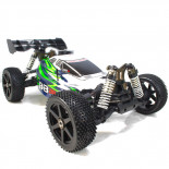 ❤️ B8 JR BUGGY NITRO 1/8 EXTREME MOTOR 25 BLANCO-VERDE (LISTO PARA CORRER)