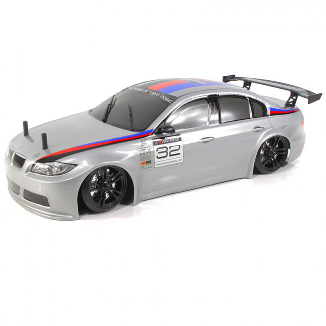 COCHE DRIFT E4D MF BRUSHLESS GRAFITO SILVER 4X4 PLATEADO (LISTO PARA CORRER)