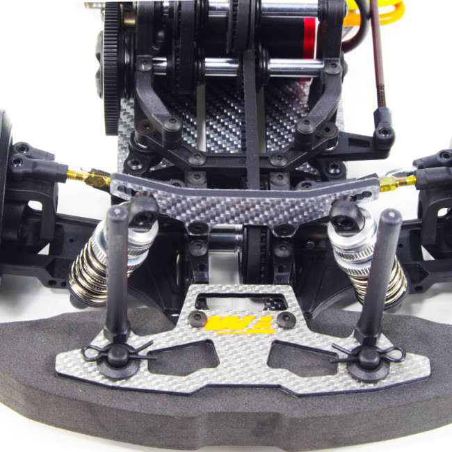 COCHE DRIFT E4D MF CON ESCOBILLAS GRAFITO SILVER 4X4 PLATEADO (LISTO PARA CORRER)