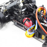 COCHE DRIFT E4D MF CON ESCOBILLAS GRAFITO SILVER 4X4 PLATEADO (LISTO PARA CORRER)