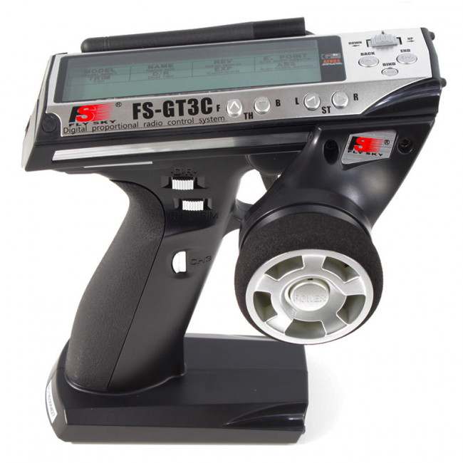EMISORA 3CH FLYSKY GT3C C/RECEPTOR EMPUÑADURA NEGRA