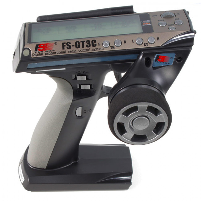 EMISORA 3CH FLYSKY GT3C C/RECEPTOR EMPUÑADURA GRIS