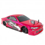 COCHE DRIFT E4D MF BRUSHLESS GRAFITO SILVER 4X4 ROJO (LISTO PARA CORRER)