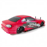 COCHE DRIFT E4D MF BRUSHLESS GRAFITO SILVER 4X4 ROJO (LISTO PARA CORRER)