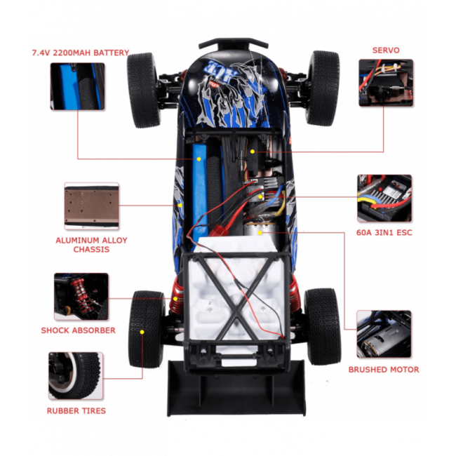 COCHE WLTOYS 124018 DESERT BUGGY 1/12 RTR, MEJOR IMPOSIBLE