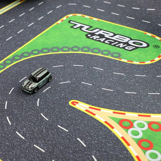 CIRCUITO ALFOMBRA PARA COCHES MINI 1/76 80X120CM