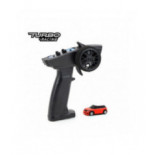 TURBO RACING COCHE RC 1/76 MINI COMPLETO ROJO