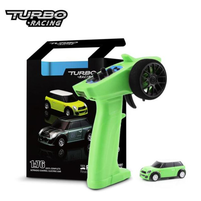 TURBO RACING COCHE RC 1/76 MINI COMPLETO VERDE