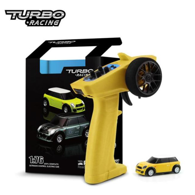 TURBO RACING COCHE RC 1/76 MINI COMPLETO AMARILLO