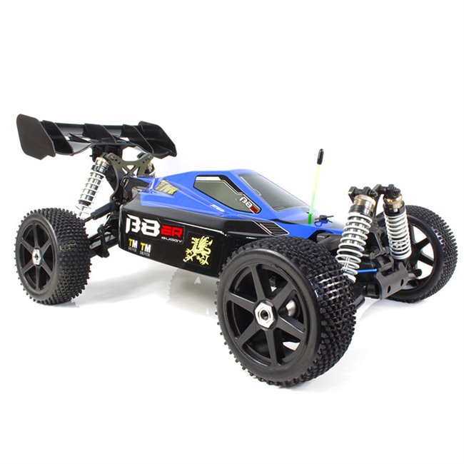 B8ER BUGGY BRUSHLESS 1/8 SEMI COMPETICIÓN NEGRO-AZUL(LISTO PARA CORRER)