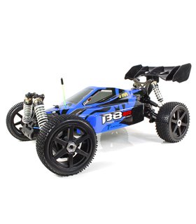 B8ER BUGGY BRUSHLESS 1/8 SEMI COMPETICIÓN NEGRO-AZUL(LISTO PARA CORRER)