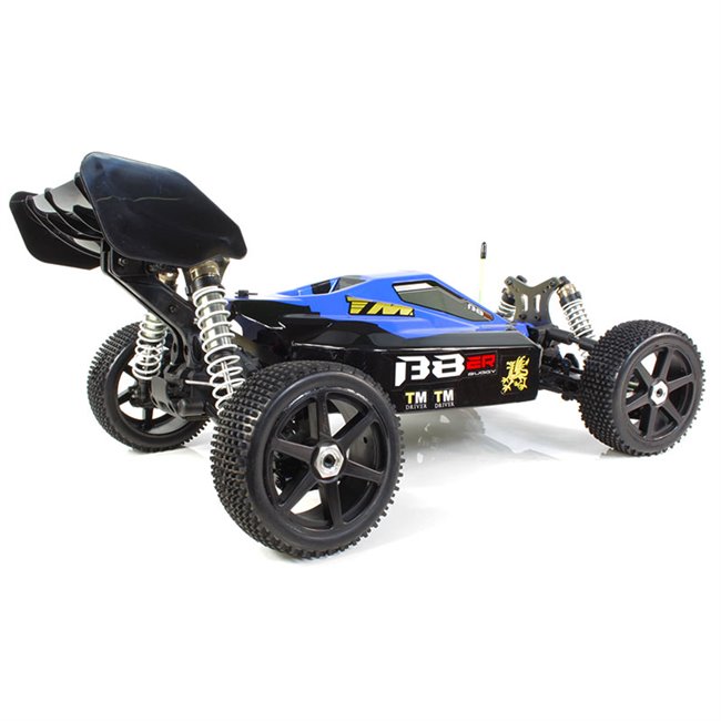 B8ER BUGGY BRUSHLESS 1/8 SEMI COMPETICIÓN NEGRO-AZUL(LISTO PARA CORRER)