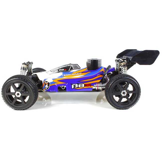 ❤️ B8 JR BUGGY NITRO 1/8 EXTREME MOTOR 25 NARANJA (LISTO PARA CORRER)
