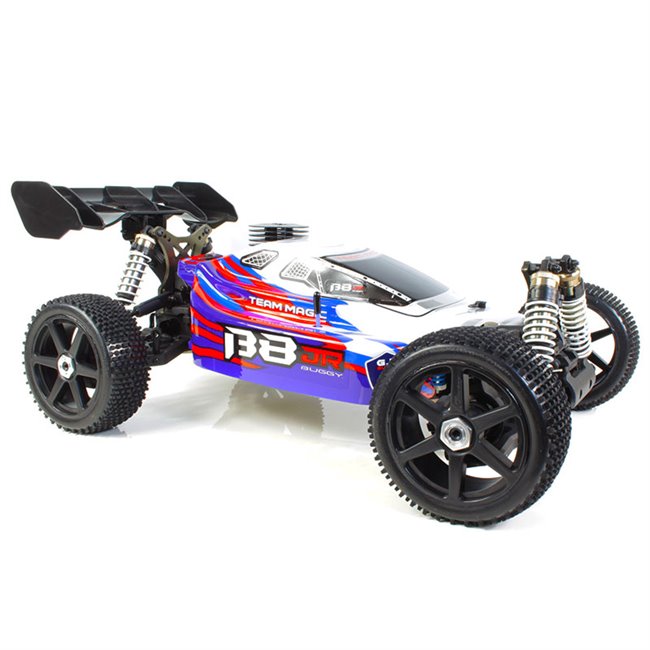 ❤️ B8 JR BUGGY NITRO 1/8 EXTREME MOTOR 25 ROJO (LISTO PARA CORRER)