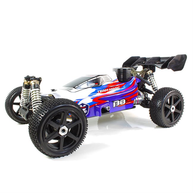 ❤️ B8 JR BUGGY NITRO 1/8 EXTREME MOTOR 25 ROJO (LISTO PARA CORRER)