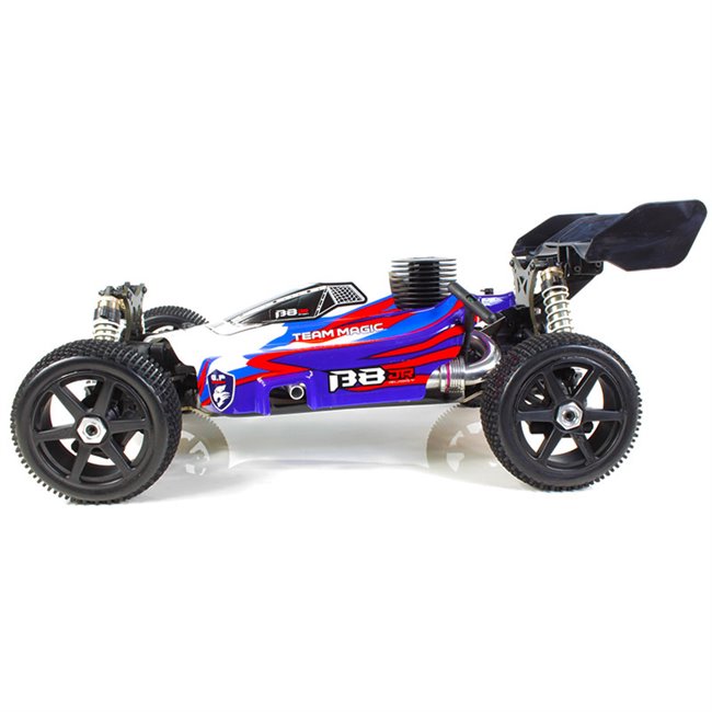 ❤️ B8 JR BUGGY NITRO 1/8 EXTREME MOTOR 25 ROJO (LISTO PARA CORRER)