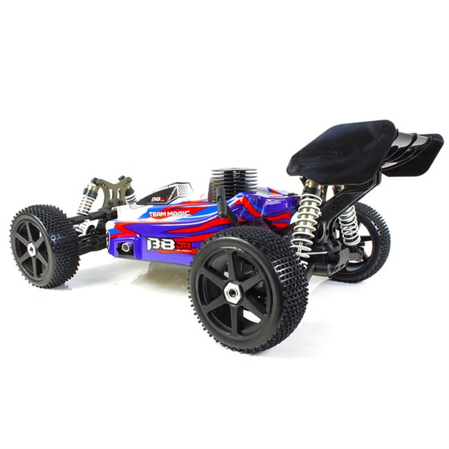 ❤️ B8 JR BUGGY NITRO 1/8 EXTREME MOTOR 25 ROJO (LISTO PARA CORRER)