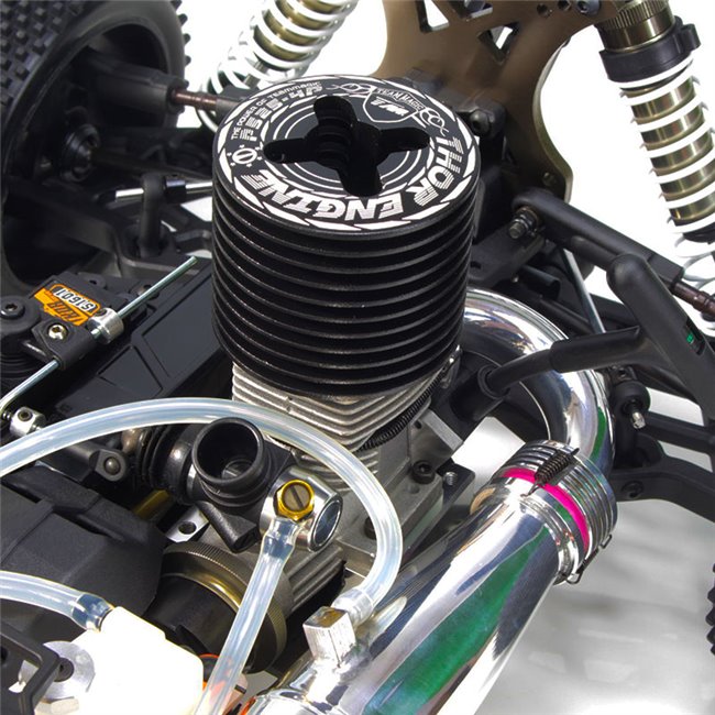 ❤️ B8 JR BUGGY NITRO 1/8 EXTREME MOTOR 25 ROJO (LISTO PARA CORRER)