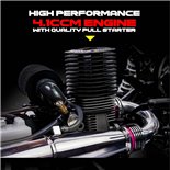 ❤️ B8 JR BUGGY NITRO 1/8 EXTREME MOTOR 25 ROJO (LISTO PARA CORRER)