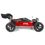 B8ER BUGGY BRUSHLESS 1/8 SEMI COMPETICIÓN ROJO-NEGRO (LISTO PARA CORRER)