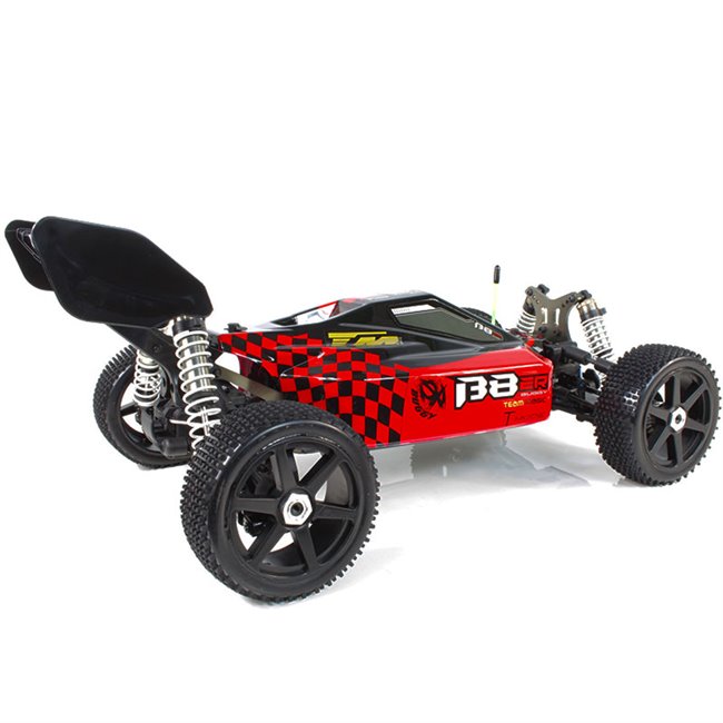 B8ER BUGGY BRUSHLESS 1/8 SEMI COMPETICIÓN ROJO-NEGRO (LISTO PARA CORRER)