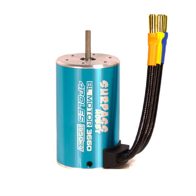 MOTOR BRUSHLESS 3660 1950KV EJE 3.17MM