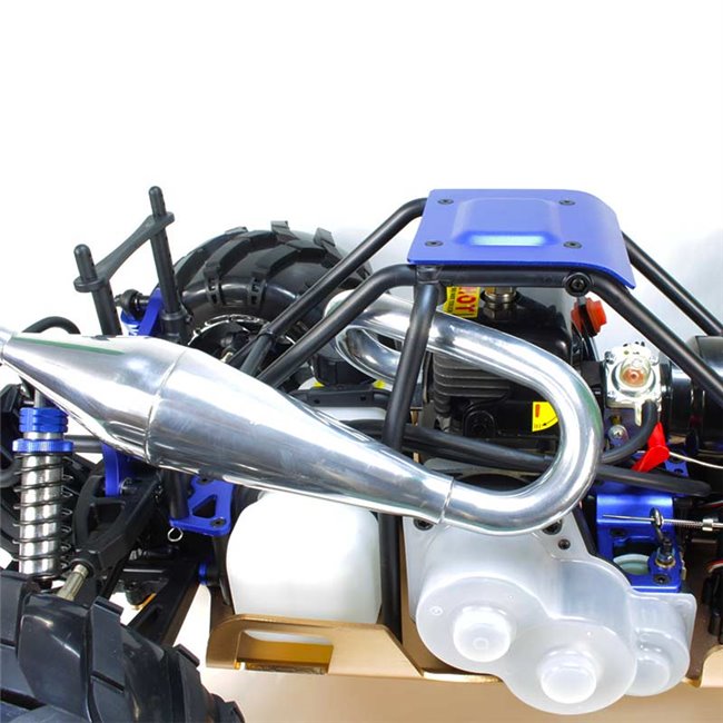 Coche RC Skeleton Monster 1/5 Gasolina 32cc 4WD R.T.R. (BLANCO AZUL)