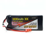BATERÍA LIPO 7.4V(2S) 1800MHA 30C CONECTOR JST/BEC