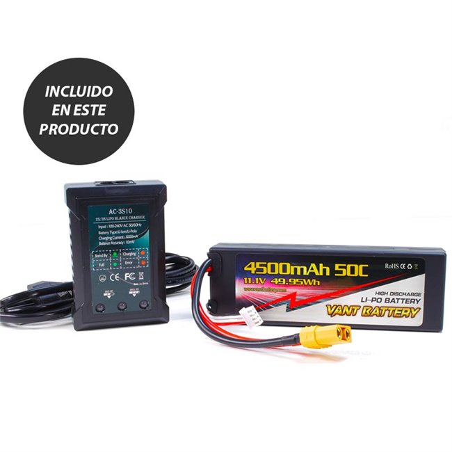 MONSTER TRUCK E5 BRUSHLESS 3655 / 4400KV NEGRO (LISTO PARA CORRER)