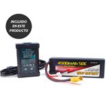 TRUGGY BRUSHLESS E5HX MONSTER TRUCK NEGRO-VERDE (LISTO PARA CORRER)