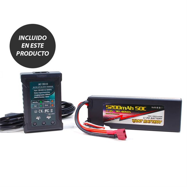 E4JR II 1/10 EP TOURING  4x4 RTR BRUSHLESS+ LIPO GRAFITO NEGRO NEGRO (LISTO PARA CORRER)