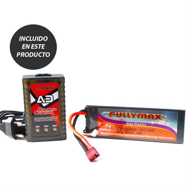 Brontosaurus Coche RC HSP Truck Rojo Amarillo