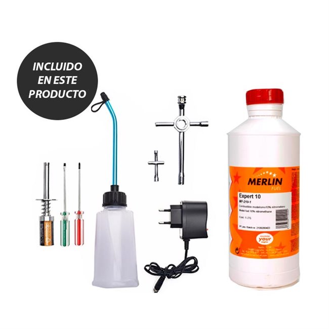 Sonic HSP Coche Touring NITRO 18 (2,4Ghz) 1/10 (LISTO PARA CORRER)