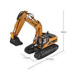 WLTOYS 16800 EXCAVADORA DE CONSTRUCCIÓN CON CADENAS METÁLICAS (LISTA PARA CORRER)