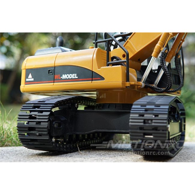 WLTOYS 16800 EXCAVADORA DE CONSTRUCCIÓN CON CADENAS METÁLICAS (LISTA PARA CORRER)